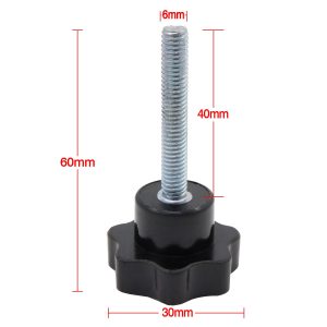 Núm vặn đầu sao |Star Knob with Inox hexagon  |M6*20/M6*40